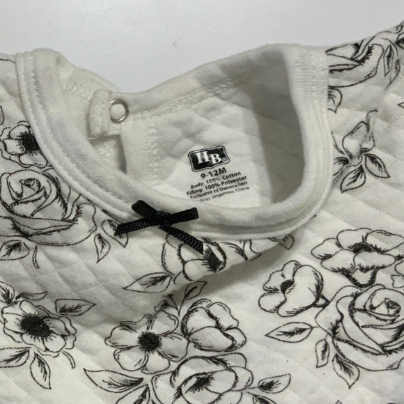HB Flower Dress with tights, 9-12 months - Picture 2 of 3